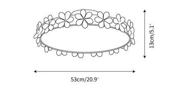 Petal Crystal Plafondlamp — Dimensioentekeningen 1