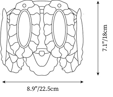 Plafonnier Petal Pearl — Plans de dimensions 1