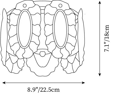 Model A Dia 22,5cm x H 18cm / ∅ 8,9″ x H 7,1″