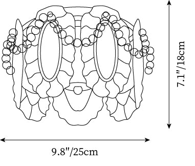 Model B Dia 25cm x H 18cm / ∅ 9,8″ x H 7,1″