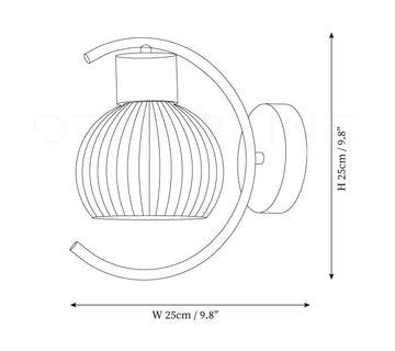 Petaluma Wall Lamp — Dimension drawings 3