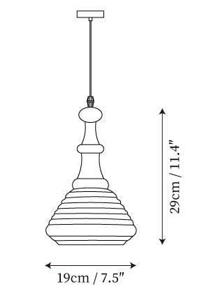 Phililite Pendant Lamp — Dimension drawings 1