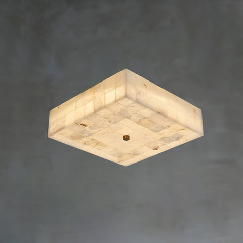 Piazza Alabaster Flush Mount Ceiling Light – detail 12