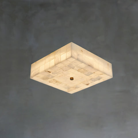 Piazza Alabaster Flush Mount Ceiling Light – detail 13