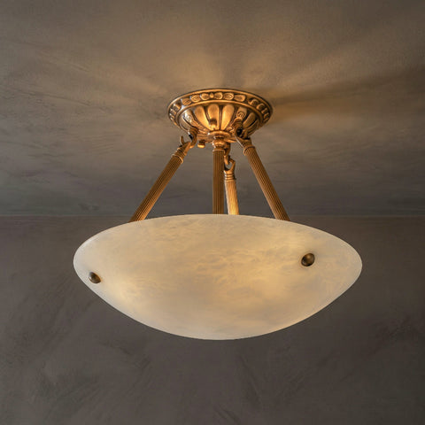 Piedmont Alabaster Bowl Pendant Lamp