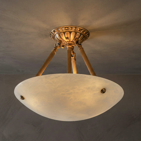 Piedmont Alabaster Bowl Pendant Lamp