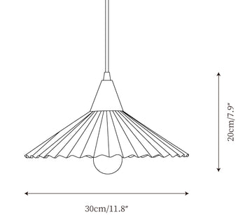 Pieghe Pendant Lamp — Dimension drawings 1