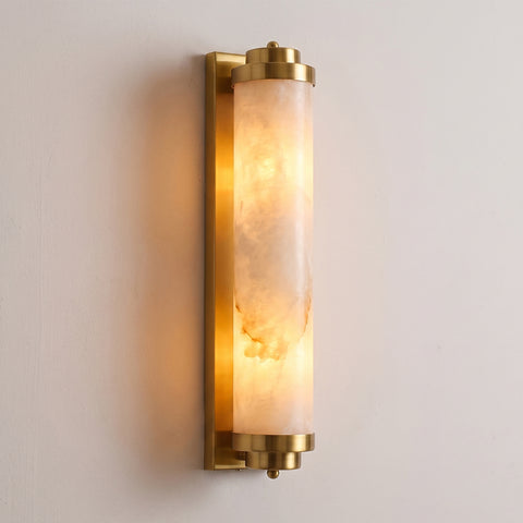 Pillar Offset Alabaster Wall Sconce – detail 22