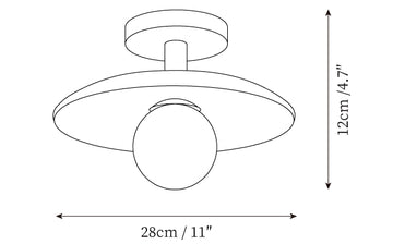 Plafon Ceiling Lamp — Dimension drawings 1