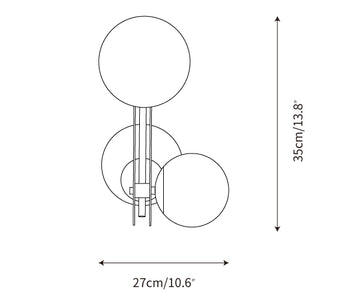 Planeta Wall Lamp — Dimension drawings 1