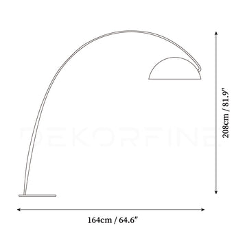 Pluma Floor Lamp — Dimension drawings 2