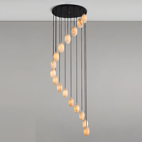 Pod Alabaster Combination Chandelier – detail 23