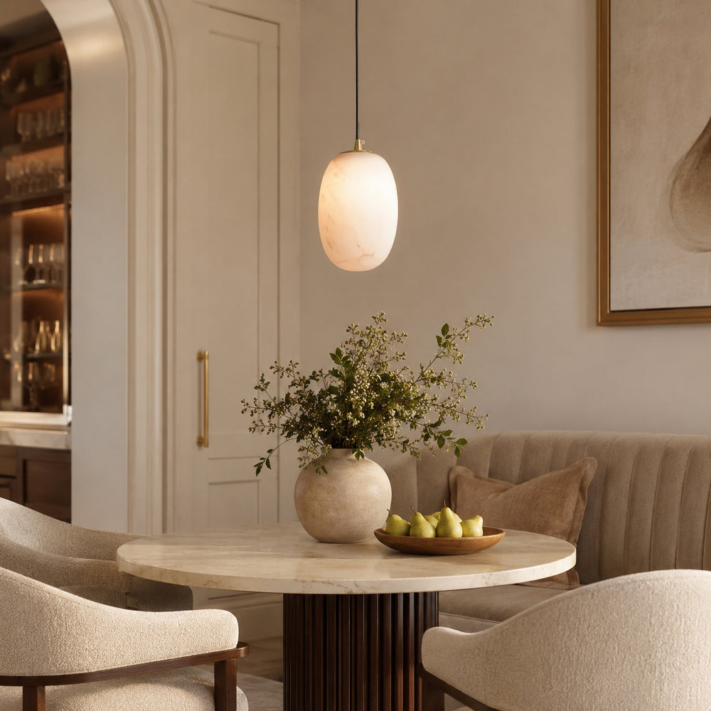 Pod Mini Alabaster Pendant Light – detail 2