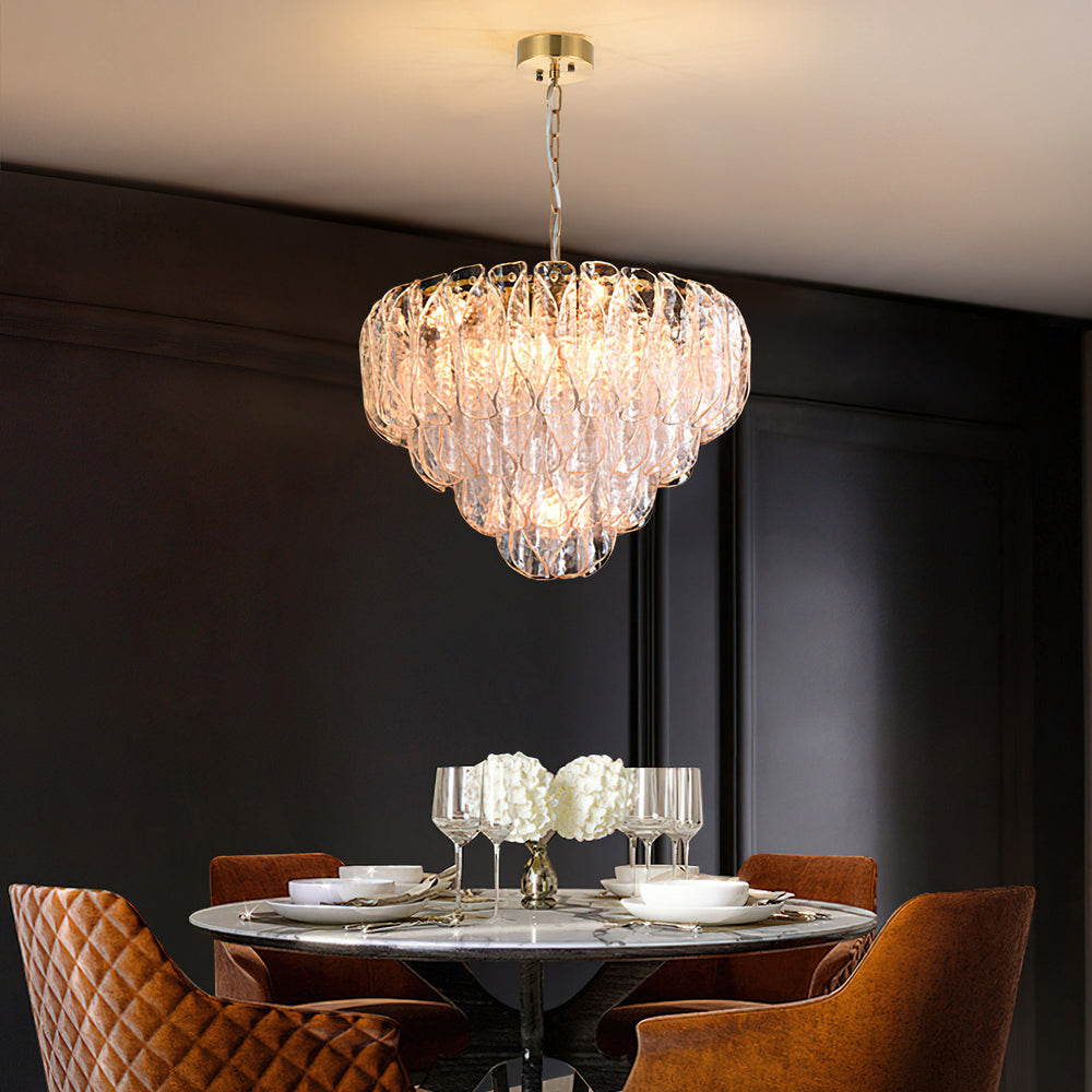 Poliedri Glass Chandelier – detail 2