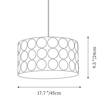 Polka Dots Pendelleuchte — Maßzeichnungen 1