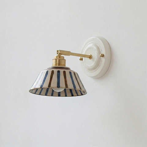 Porcelain Indigo Ceramics Wall Sconce – detail 20