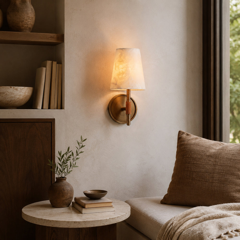 Prescot Alabaster Wall Light – detail 2