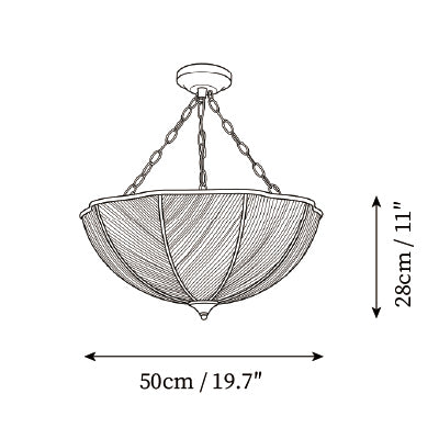 ∅ 19.7″ x H 11″