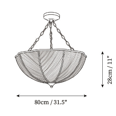 ∅ 31.5″ x H 11″