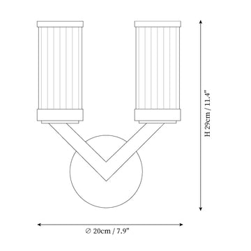 Reevete Wall Lamp — Dimension drawings 1