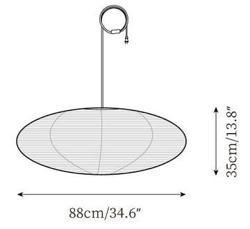 Rice Paper Swag Lights — Dimension drawings 1