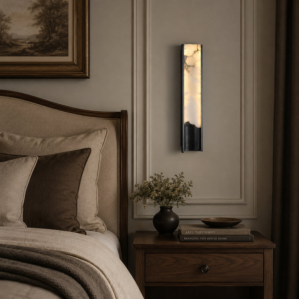 Rift Alabaster Wall Sconce – detail 2