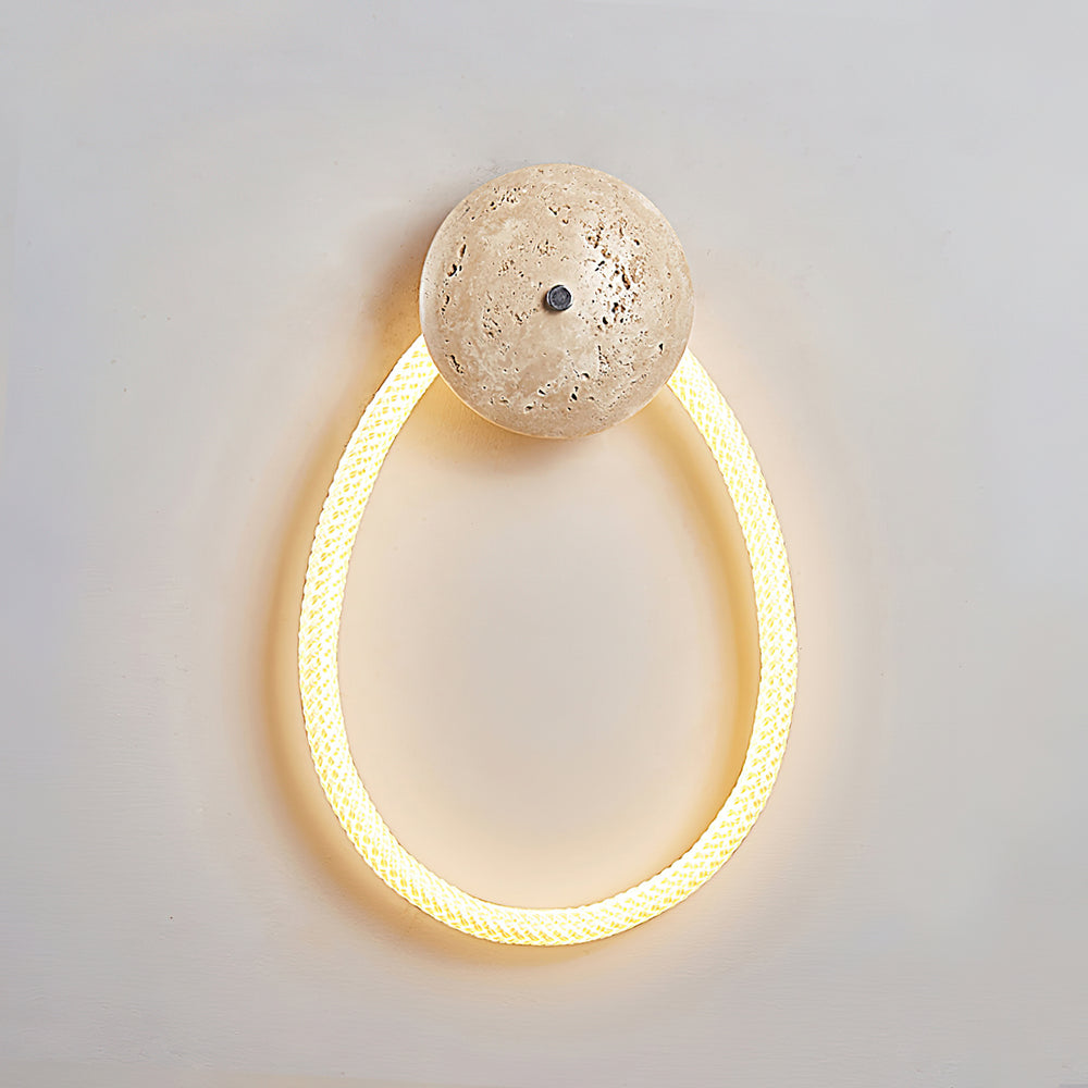 Rigel Travertine Wall Lamp – detail 2