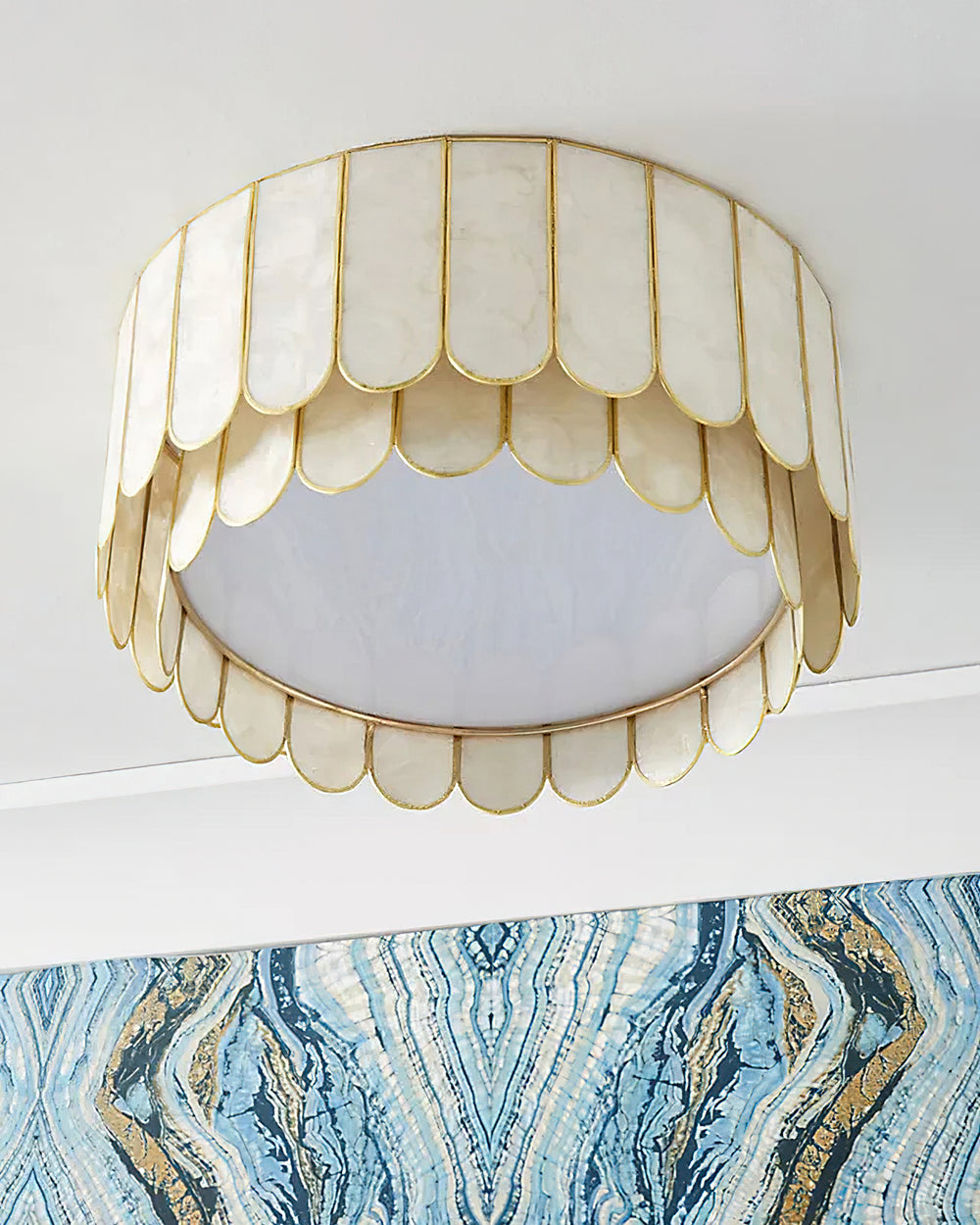Rosa Capiz Ceiling Lamp – detail 2