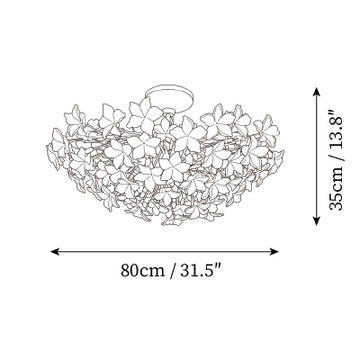 Kamal Ceiling Lamp — Dimensioentekeningen 1