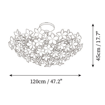 Kamal Ceiling Lamp — Dimensioentekeningen 2