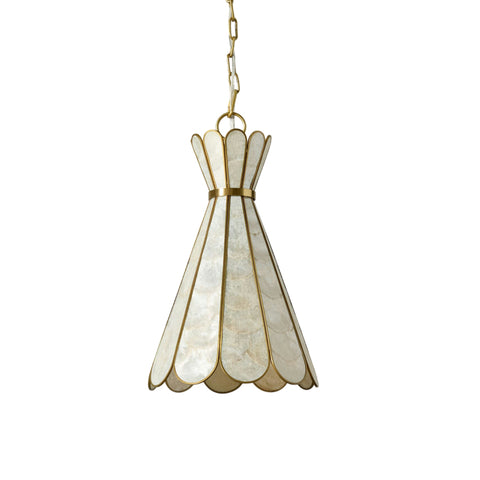 Rosalind Capiz Petal Pendant Lamp – detail 9