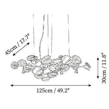 Palwa Chandelier — Disegni dimensionali 2