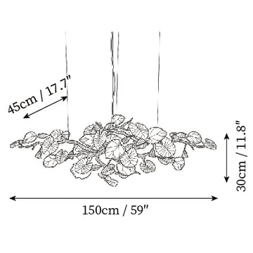 Palwa Chandelier — Disegni dimensionali 3
