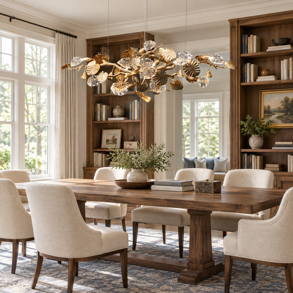 Rosamund Leaf Chandelier – detail 2