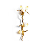 Tulip Branch Brass Sconce