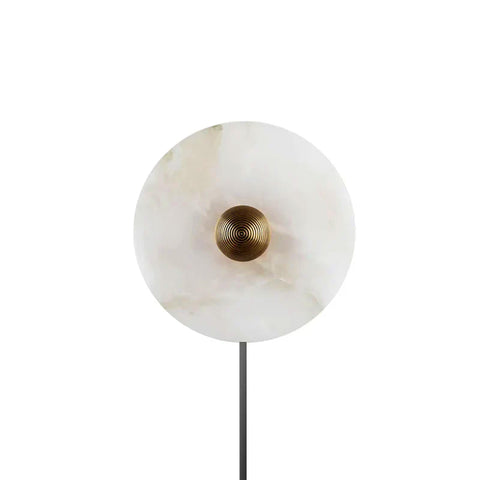 Round Alabaster Plug In Wall Lamp – detail 11