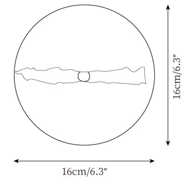 Round Crack Wall Lamp — Dimension drawings 1