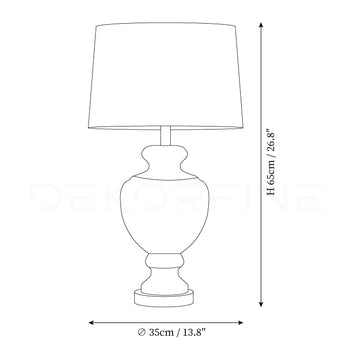 Lampe de Table Safavieh Morocco — Plans de dimensions 1