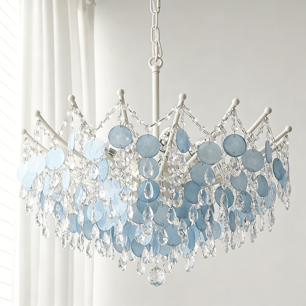 Sasha Capiz Bead Chandelier – detail 2