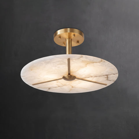 Satigny Alabaster Flush Mount Ceiling Light