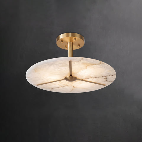 Satigny Alabaster Flush Mount Ceiling Light