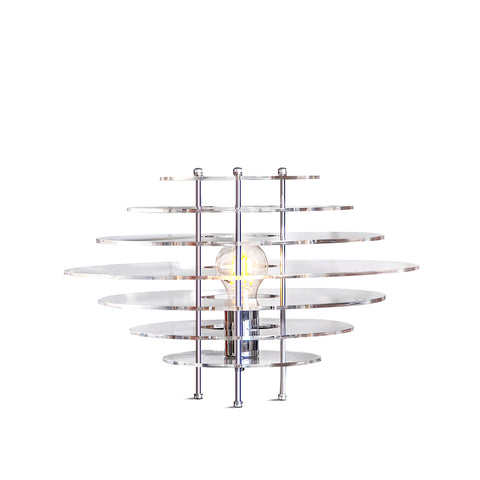 Saturn Chrome Table Lamp