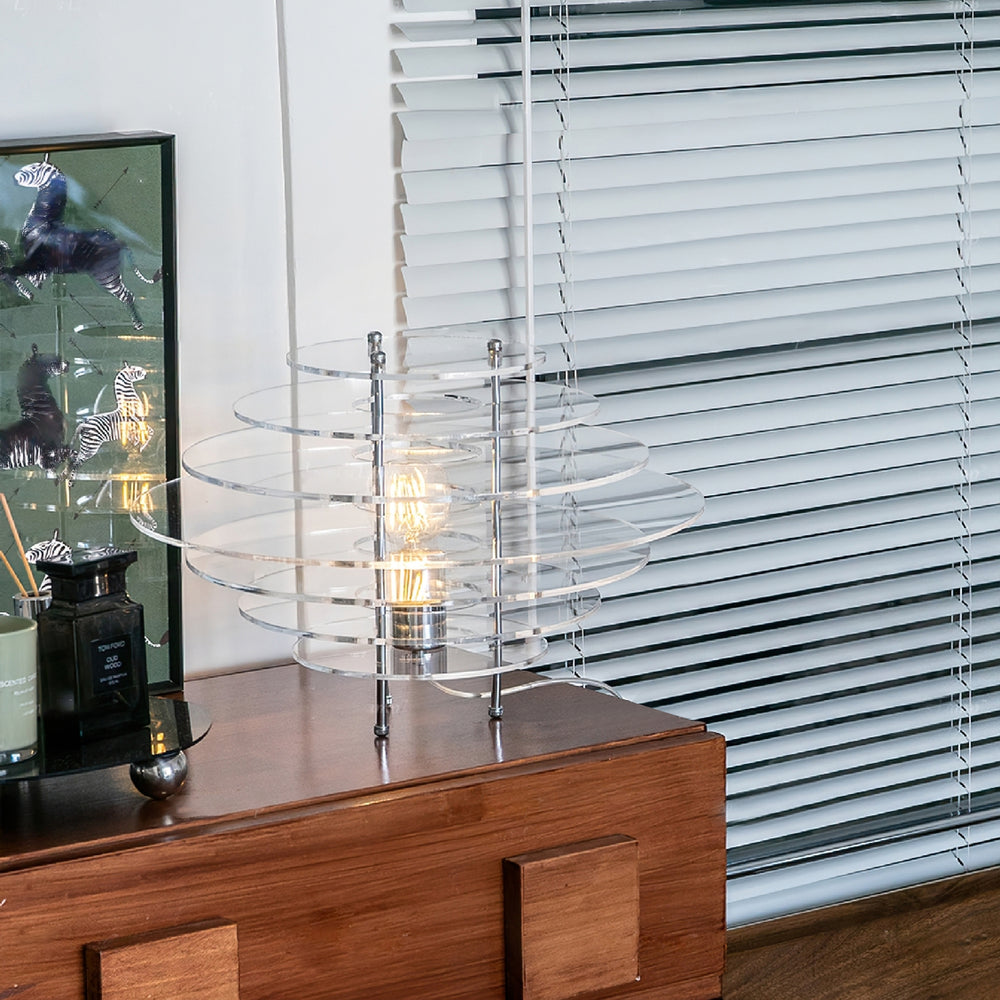 Saturn Chrome Table Lamp – detail 2