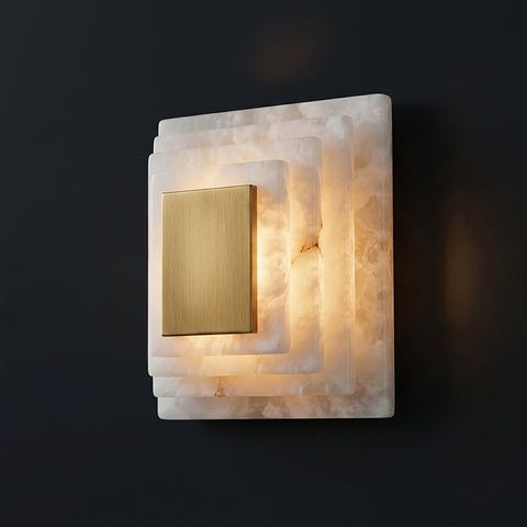 Scalo Tiered Alabaster Wall Sconce – detail 17