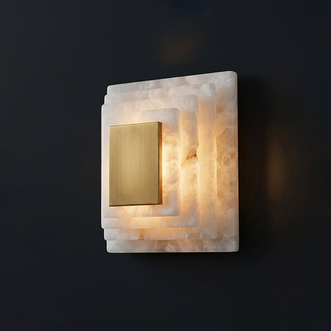 Scalo Tiered Alabaster Wall Sconce – detail 14