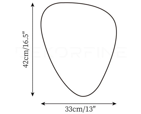 Dia 33cm x H 42cm / ∅ 13″ x H 16.5″