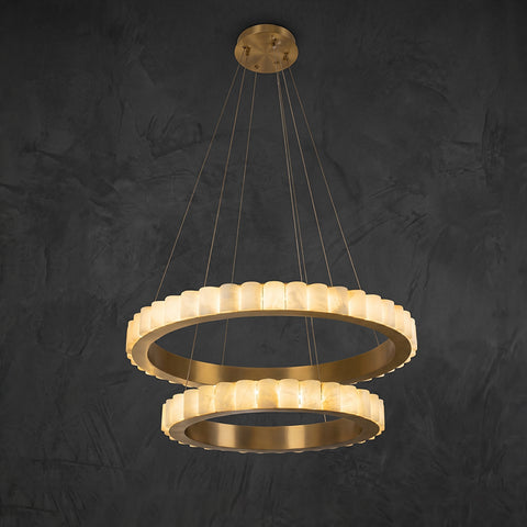 Segovia Round Alabaster Chandelier