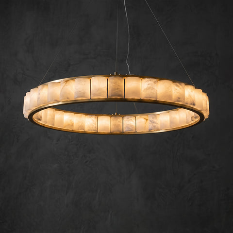 Segovia Round Alabaster Chandelier