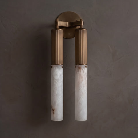 Selinunte Alabaster Baton Wall Sconce