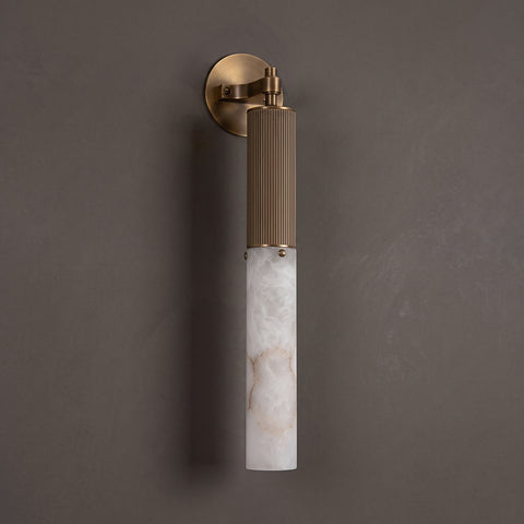 Selinunte Alabaster Baton Wall Sconce